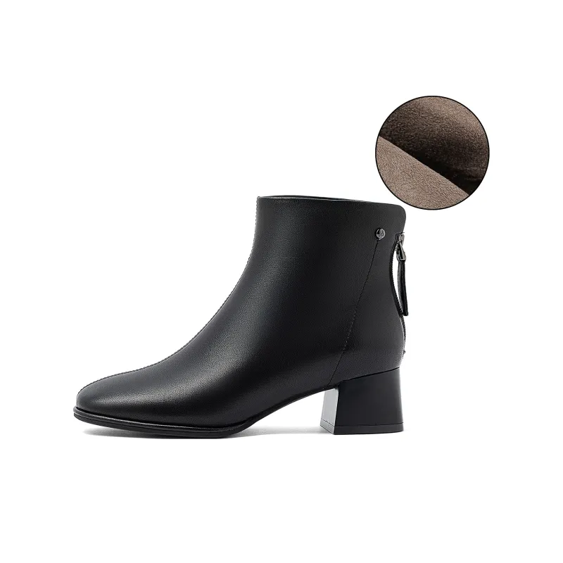 COMELY Ankle Boots Women's Black/Ecru-7