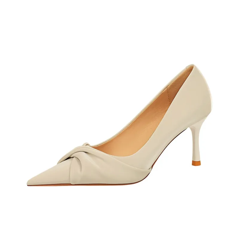 QITUMAUL Slim Heel High Heels Women's-7