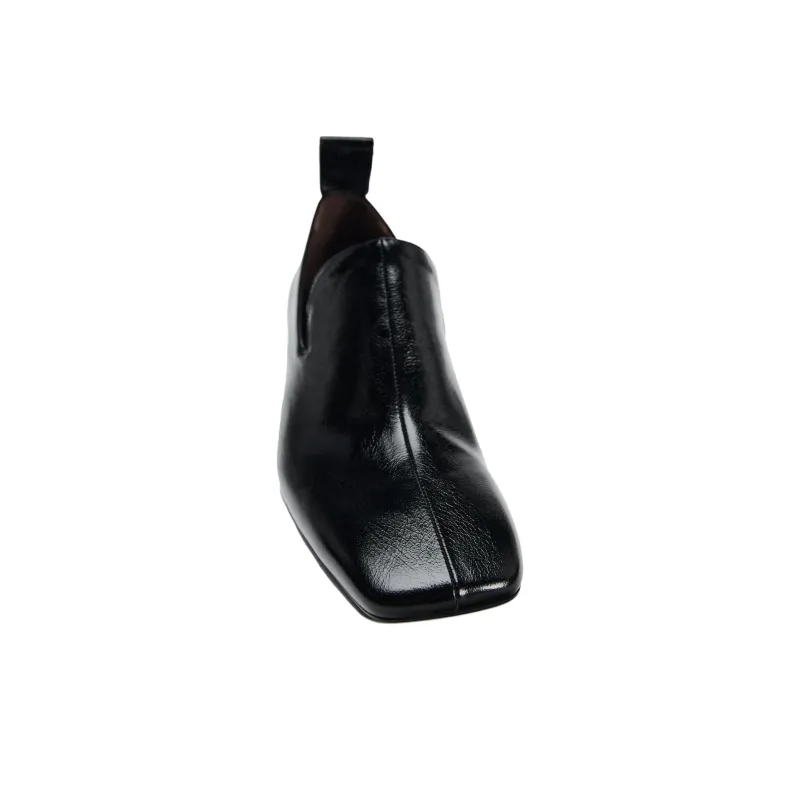 ZARA Chunky Heel High Heels 5cm Women's Black-2