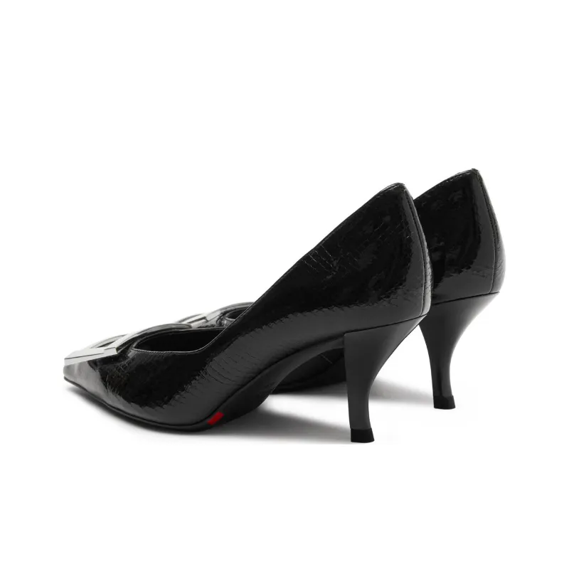 Staccato Midnight Muse Flared Heel High Heels 7cm Women's-6