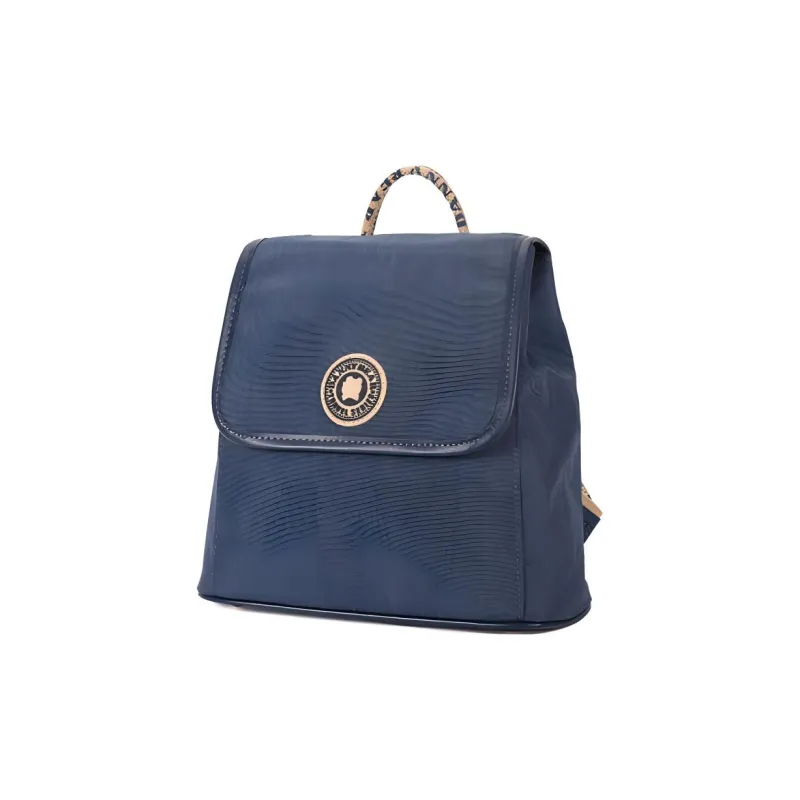 Dannybear Fabric Backpack Regular Unisex Dark Blue-1