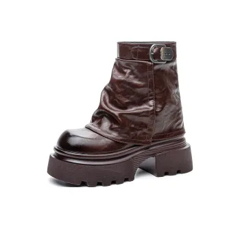Shoe Cabinet Floral Language Ankle Boots 11cm Women's