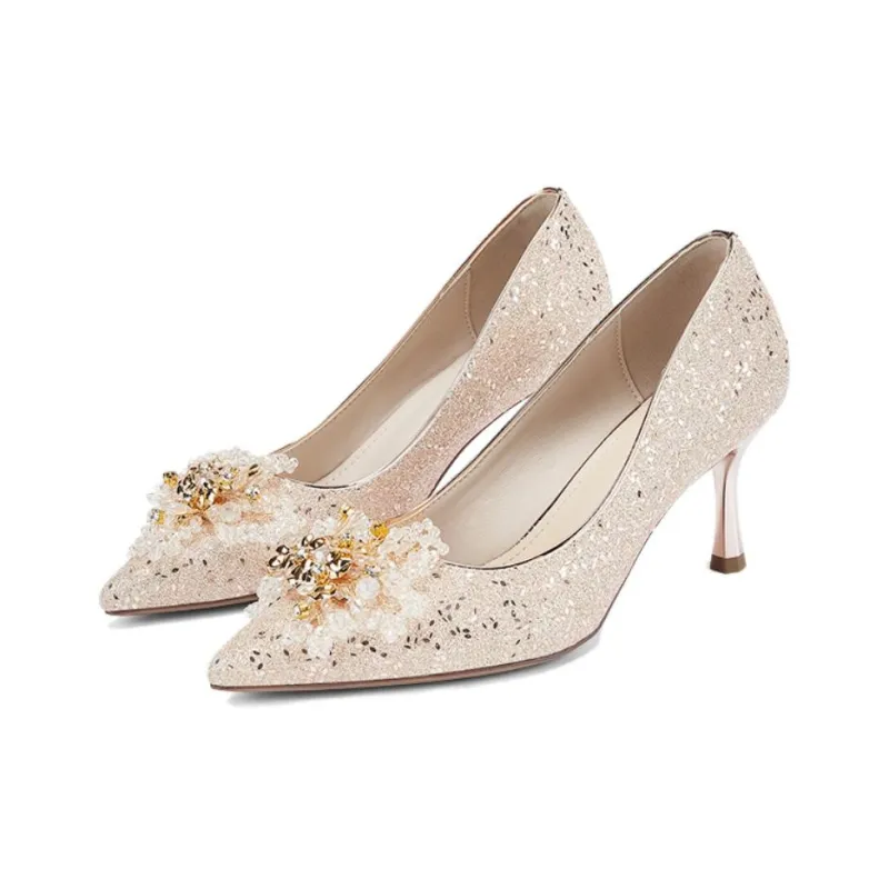 DAPHNE Wedding Shoes Collection Slim Heel High Heels 7cm Women's-3