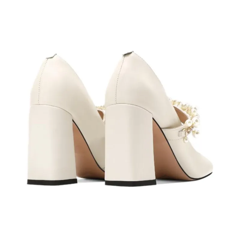 Princess & Isabel Chunky Heel High Heels 8.5cm Women's-5