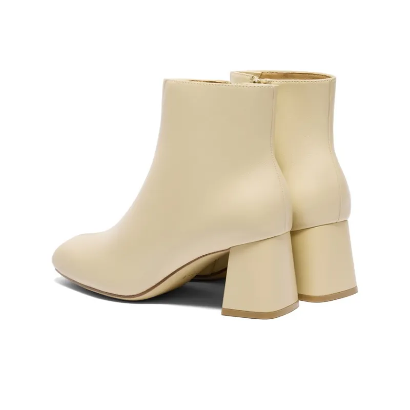 BELLE Ankle Boots 6cm Women's Apricot Brown Black-11