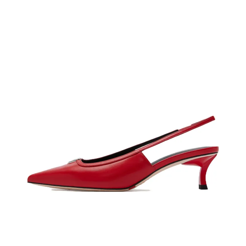 Staccato Monica Flared Heel Pointed Toe High Heels 6cm Women's-7
