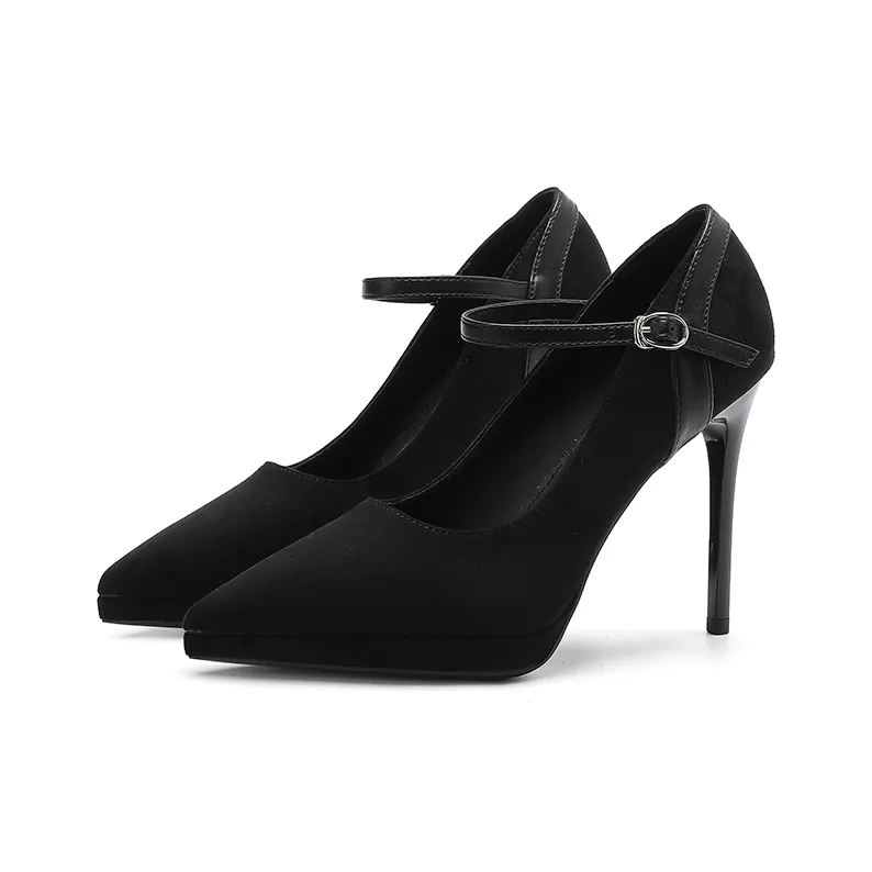 Zubumei Slim Heel High Heels 10CM Women's-1