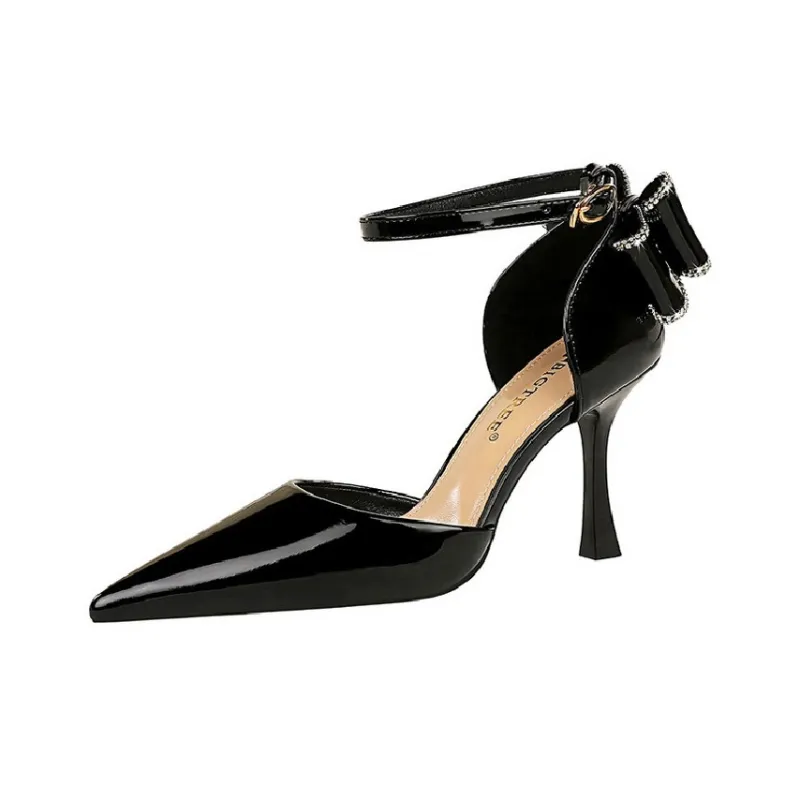 BIGTREE High Heels Women's Black/Red/Nude-0