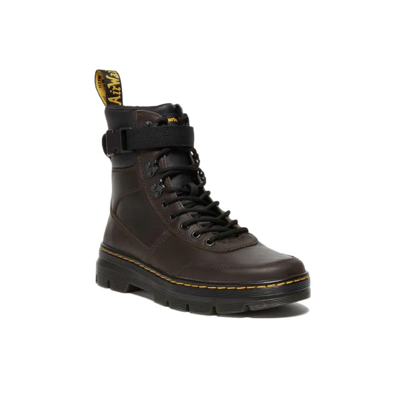 Dr. Martens Dr.Martens Combs Tech Crazy Horse Leather Casual Boots 'Dark Brown Crazy Horse'-1