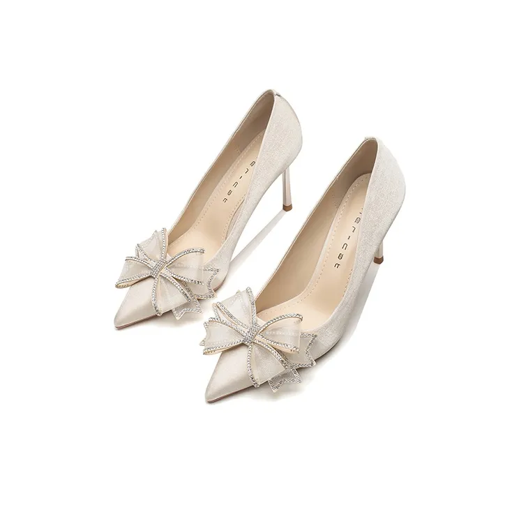 Ainer cat Slim Heel High Heels 8cm Women's-3
