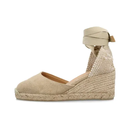 Castañer CARINA Wedge Heel High Heels 7cm Women's Beige