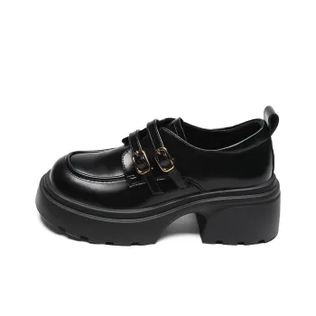 ZHR Chunky Heel High Heels Women's Black