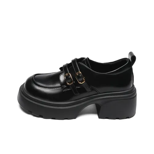 ZHR Chunky Heel High Heels Women's Black