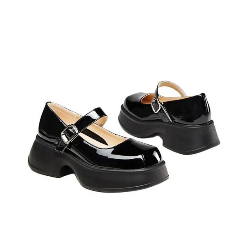 KANGNAI High Heels Women's Black/Earth Yellow-2