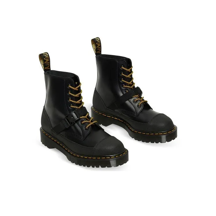 Dr.Martens 1460 Bex Tech Made In England Leather Lace Up Boots 'Black'-4