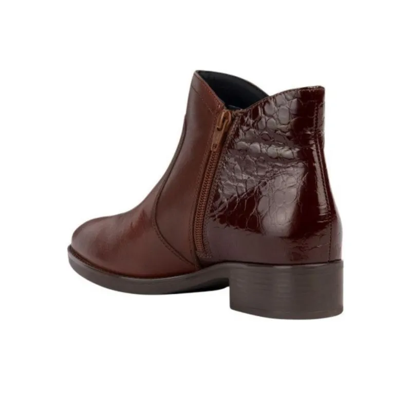 GEOX Felicity Ankle Boots 3.5cm Women's Brown-4