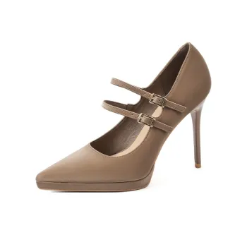 Beijiani Slim Heel High Heels 10.5cm Women's