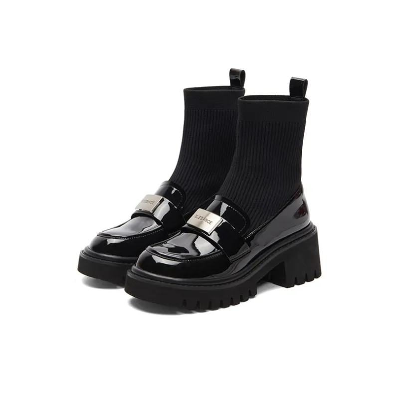 PT'SON Ankle Boots 6cm Women's Black-8
