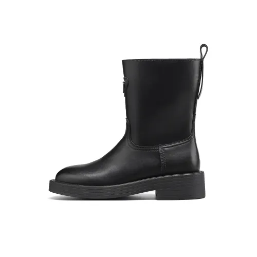 FAIRWHALE Ankle Boots Women's Pure Black