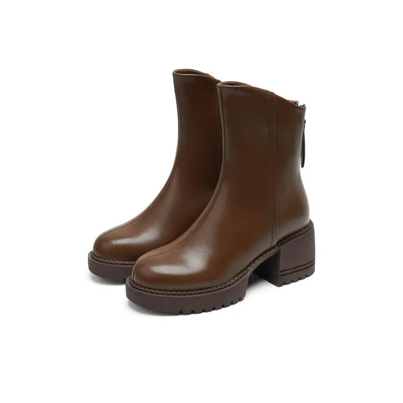 FOXER Ankle Boots Women's Brown-1