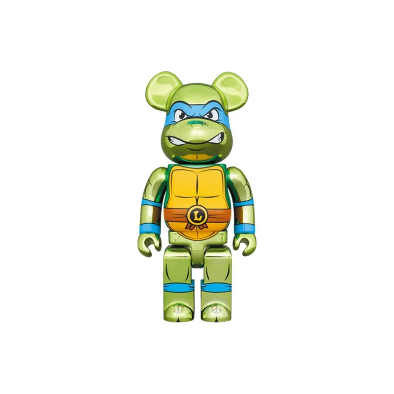 BE@RBRICK X Teenage Mutant Ninja Turtles Leonardo Chrome Ver.-2