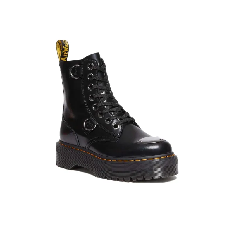 Dr.Martens Jadon Buttero Leather Platform Boots 'Black'-1