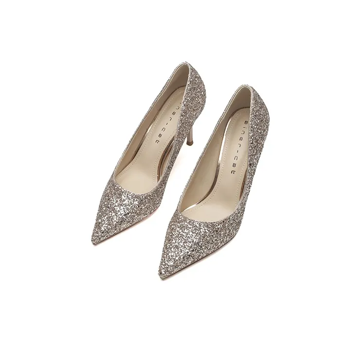 Ainer cat Slim Heel High Heels 8cm Women's-2