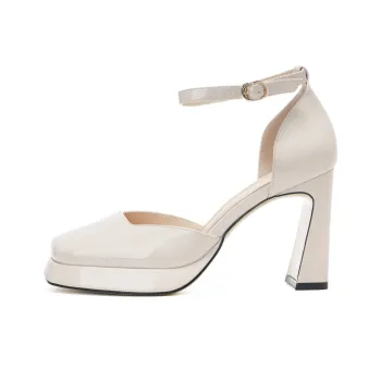 TADSW Chunky Heel High Heels 9cm Women's