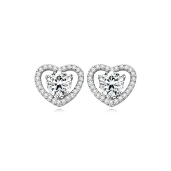 OUBI.YABI Zircon Stud Earrings Women's