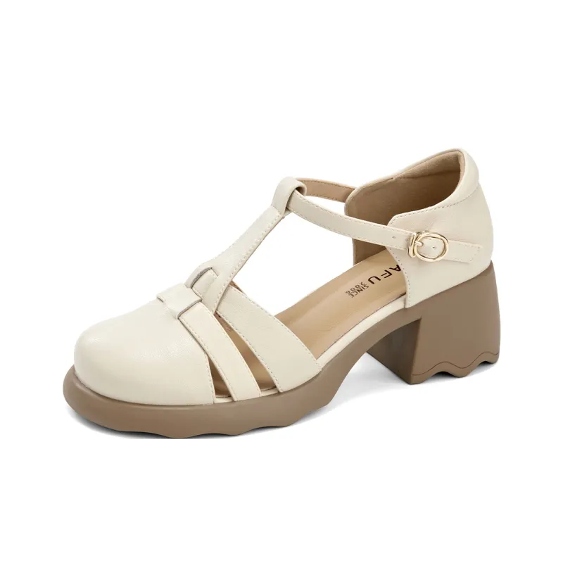 KEKAFU Chunky Heel High Heels 6cm Women's-1