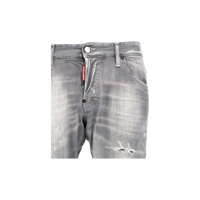 DSQUARED 2 Sexy Twist Straight Leg Distressed Jeans-5