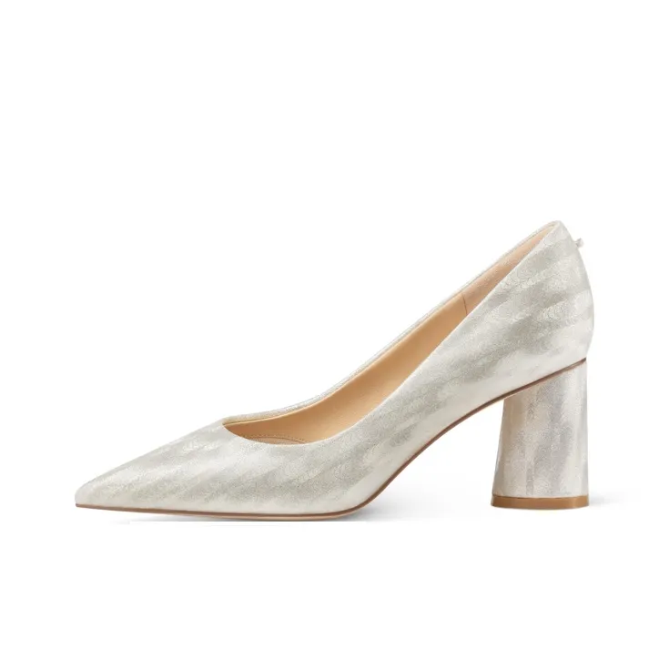7or9 Aurora Stone High Heels Women's Silver-0