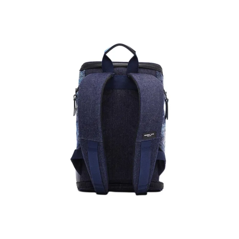 FREQUENTFLYER Lily Woven Series Polyester Double-Shoulder Backpack Regular Unisex Snowflake Blue-3