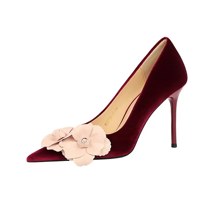 BIGTREE Slim Heel High Heels 9.5cm Women's-1