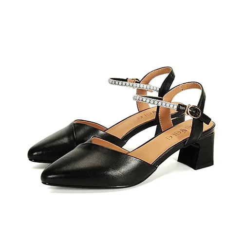 LESELE Chunky Heel High Heels 5.5cm Women's-1