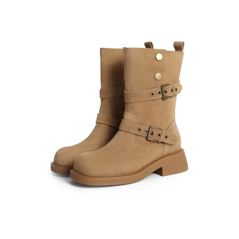 Senda Ankle Boots Women's Khaki-1