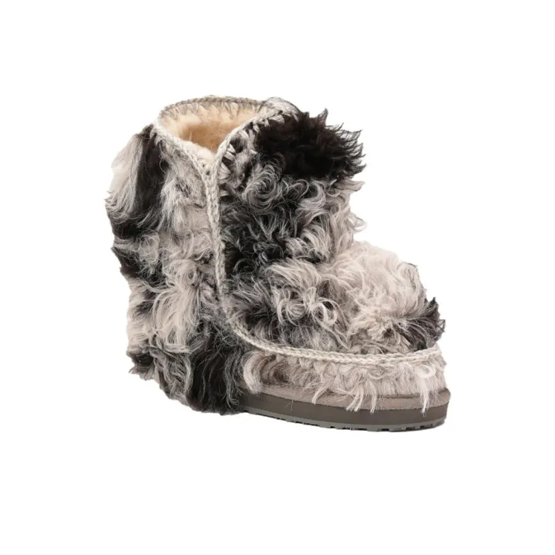 K.D.KENAZ Warm Coverage Short Snow Boots Women's Ecru-4