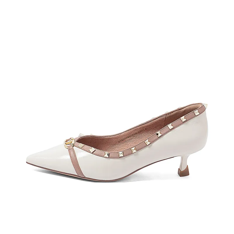 COMELY Flared Heel High Heels 4.5cm Women's-0