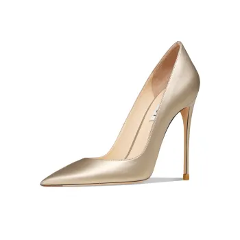 Suyymakk Slim Heel High Heels Women's Gold