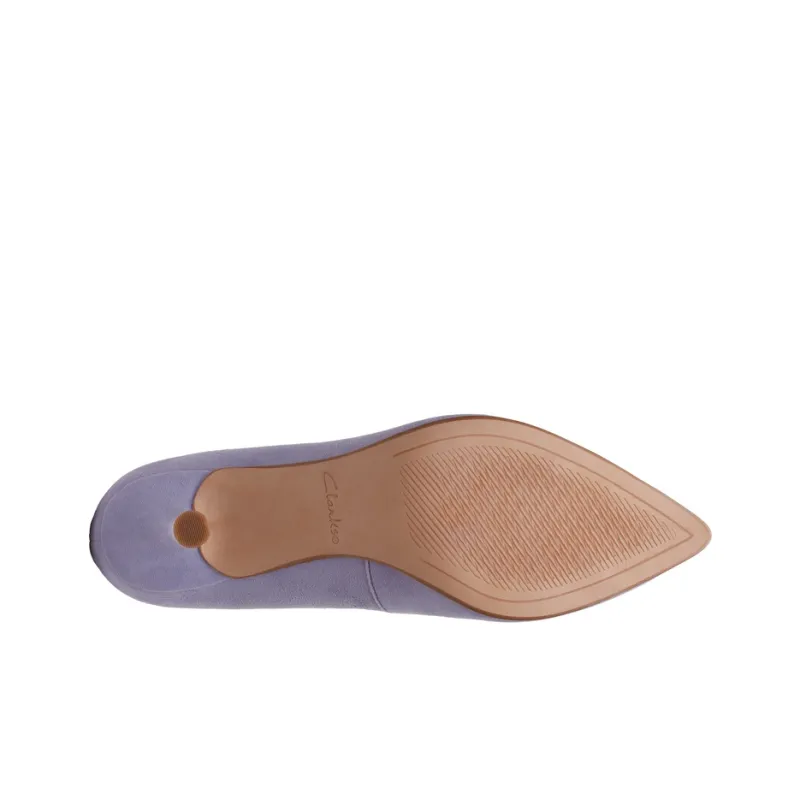 Clarks Violet Series Slim Heel High Heels Women's Purple-4