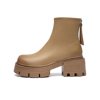 EBLAN Ankle Boots Women's Milk Tea