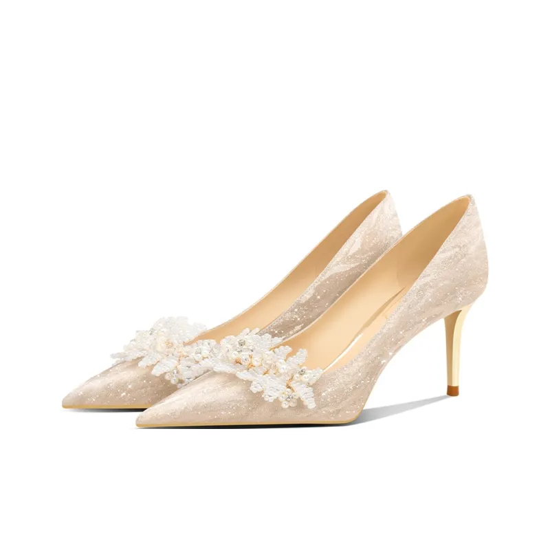 ROSE CASTLE High Heels Women's Gold-3