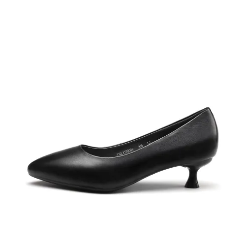Strongman 3515 Women's Spring And Fall Low Vamp Unlined Shoes Pointed Toe Slim Heel Office Shoes For Commute