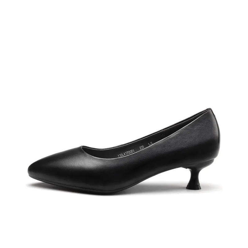 Strongman 3515 Women's Spring And Fall Low Vamp Unlined Shoes Pointed Toe Slim Heel Office Shoes For Commute-0