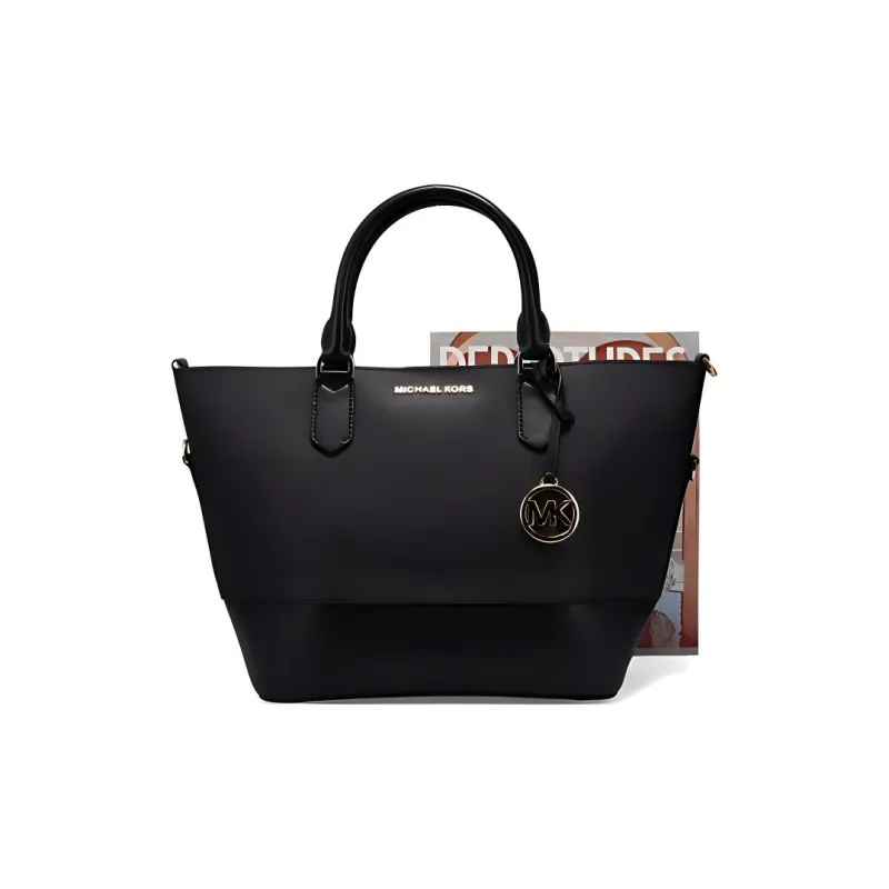 MICHAEL KORS MICHAEL KORS Handbag Collection Trista Cow Leather Handbag Large Size Women's Black-4