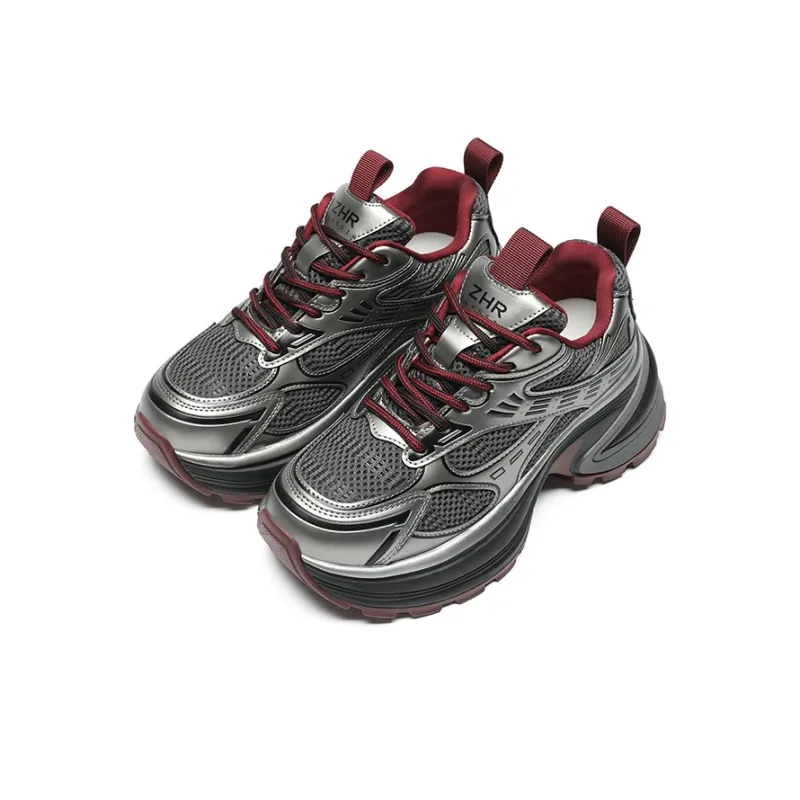 ZHR Cushioning, Abrasion Resistant, Height Increasing Low Top Chunky Sneakers Women's-6