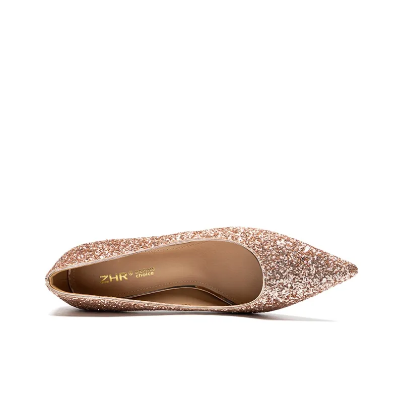 ZHR Meteor Shower Series Slim Heel High Heels 7cm Women's-69