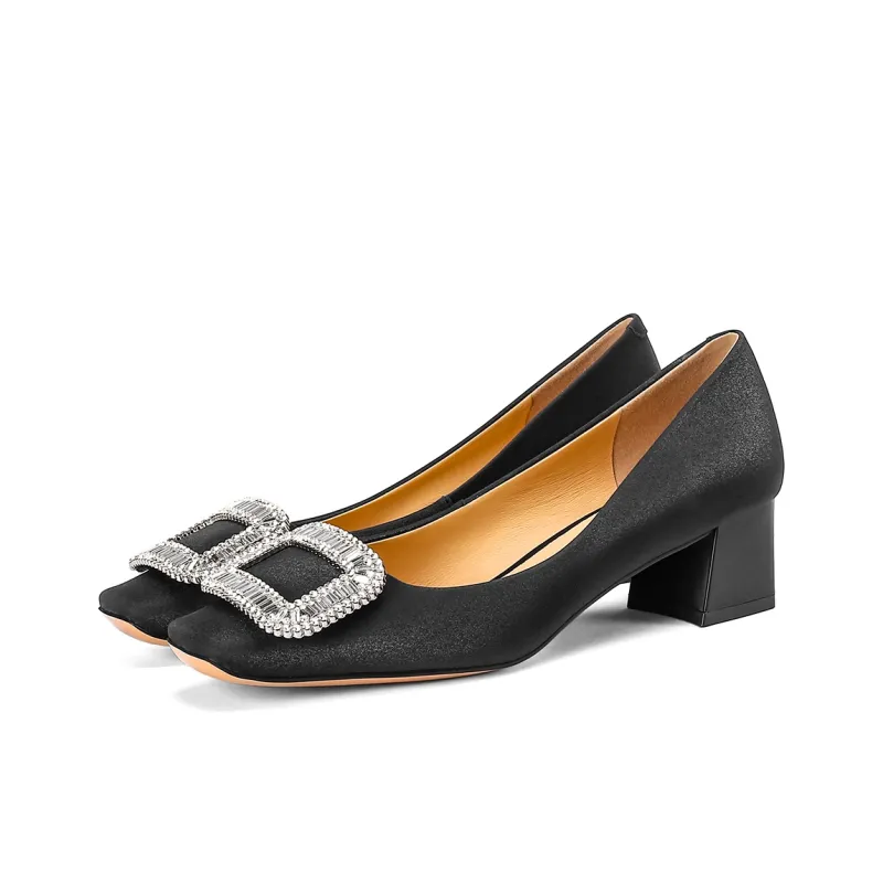 VEDULLAR Chunky Heel High Heels 4.5cm Women's-1