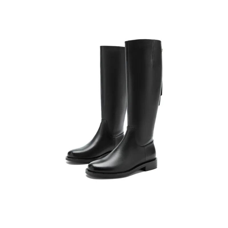 NINE WEST Knee-high Boots 3cm Women's Black-2