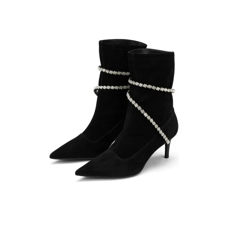 73Hours Galaxy Encircled Ankle Boots Women's Black-2